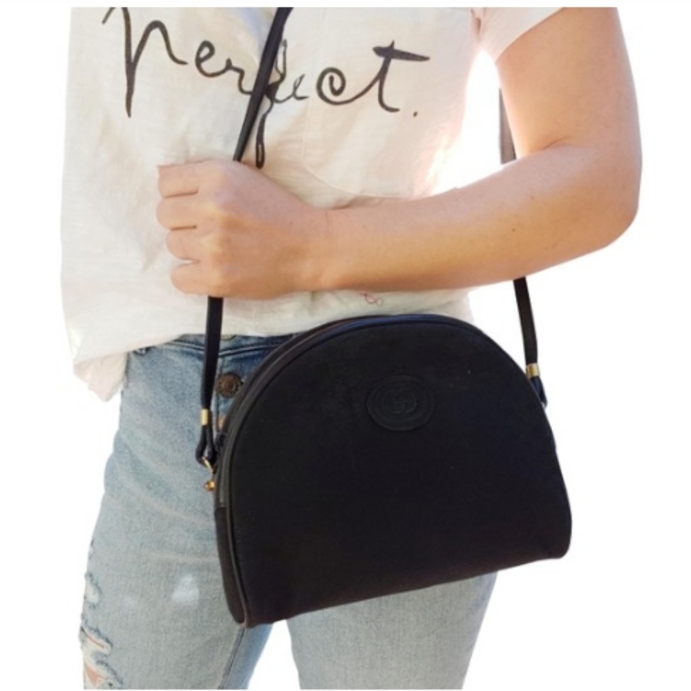 Authentic Vintage Gucci Interlocking GG Monogram Micro Guccissima Shoulder Bag